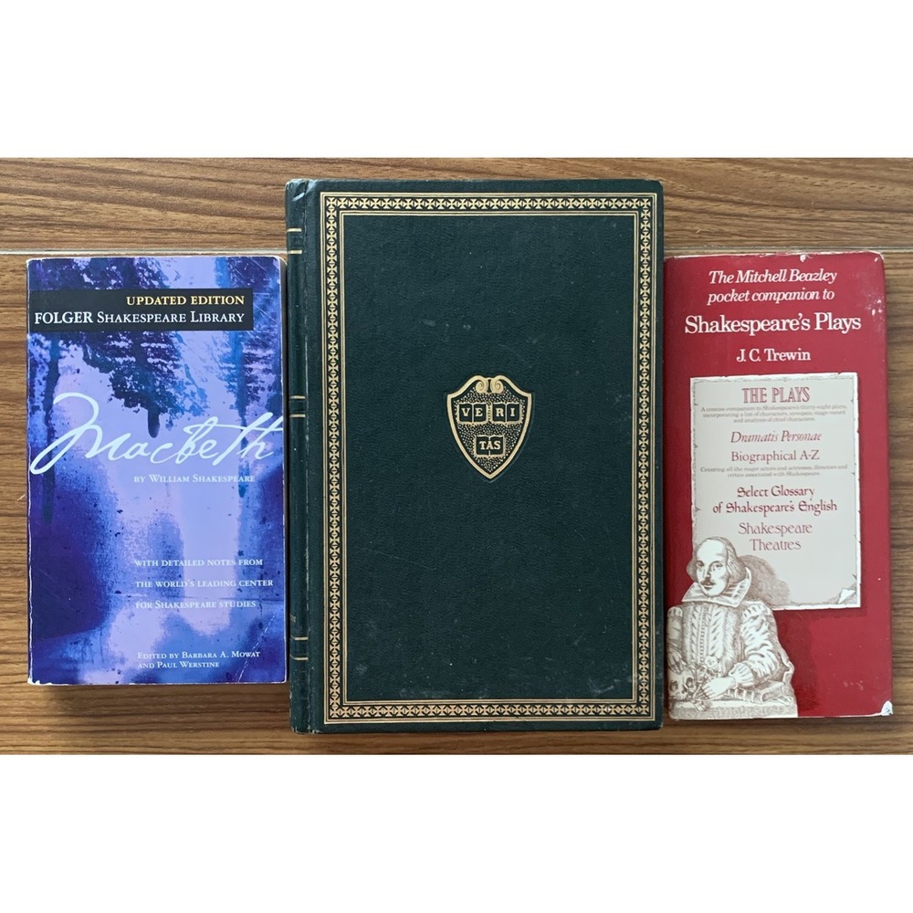 William Shakespeare Books Lot of 3 Macbeth‎ - The Plays - Harvard Classics